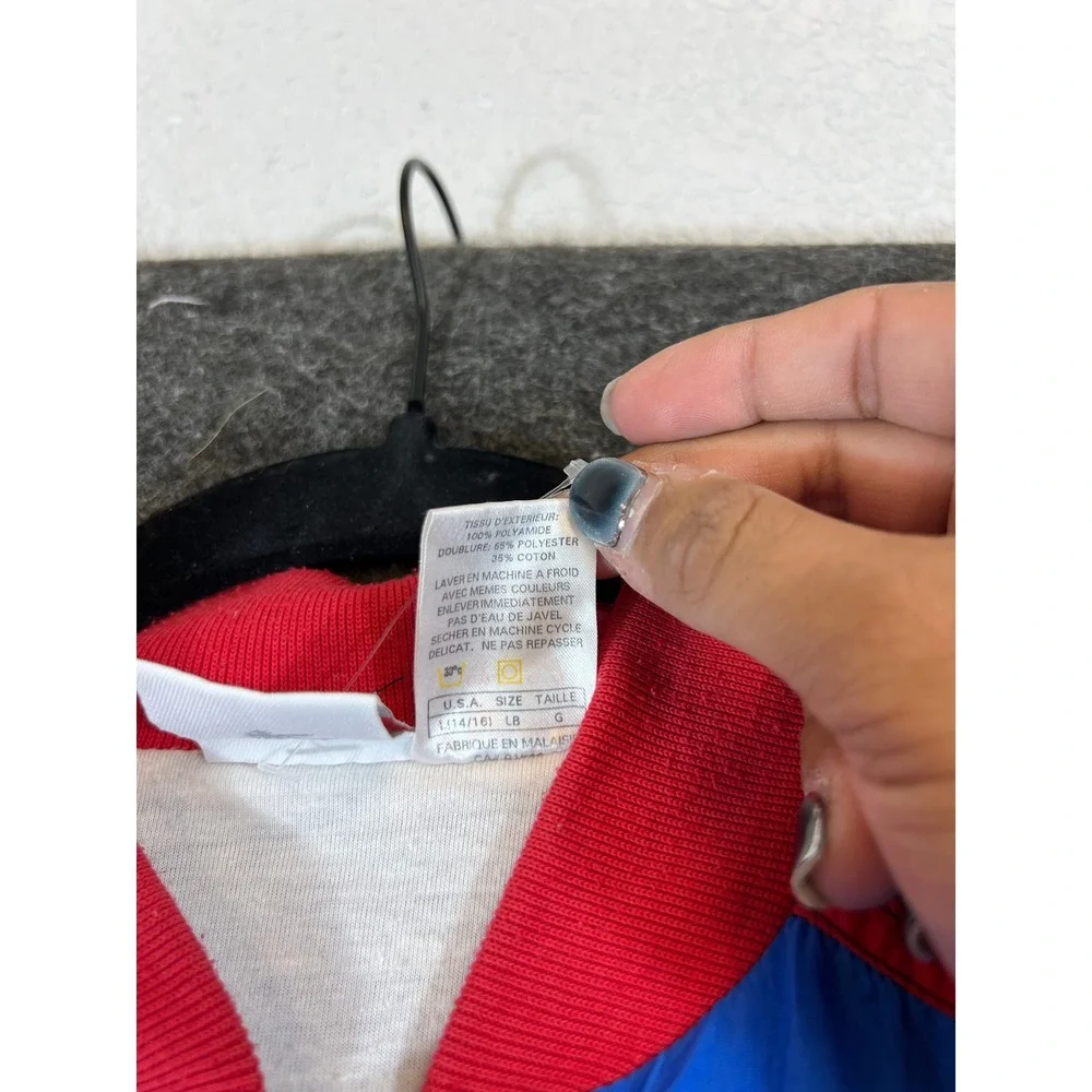 VTG 90s Nike Air Windbreaker Jacket Youth Large Colorblock Full Zip Sportswear